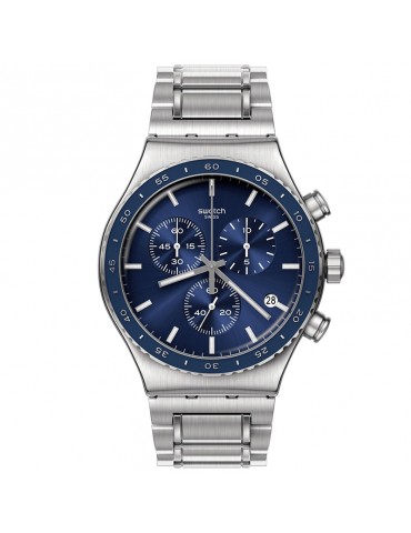 Orologio Swatch - Cobalt Lagoon - Cronografo - Silver-43mm-Blu-YVS496G