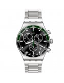 Orologio Swatch - Dark Green Irony - Silver - 43mm - Nero - YVS506G