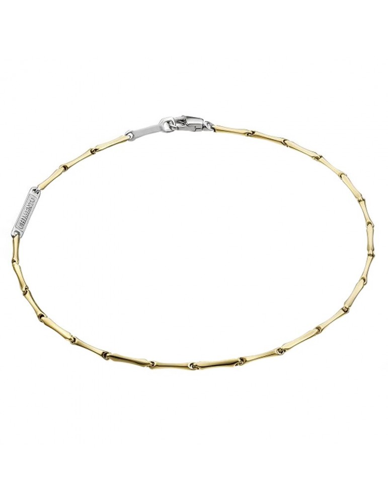Chimento Bracelet - Tradition Gold Bamboo Classic in Yellow Gold and 18K White Gold 19.5cm - 0