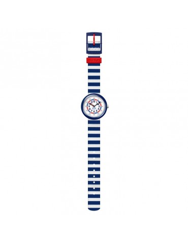 Orologio Flik Flak - Little Boat - Righe Bianche e Blu - 32mm - FBNP193 2