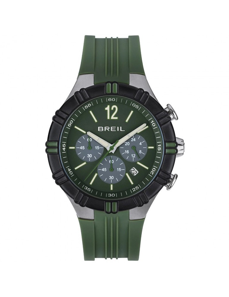 Breil Men's Watch - B Rise - Chronograph - Green - 44mm - TW2003