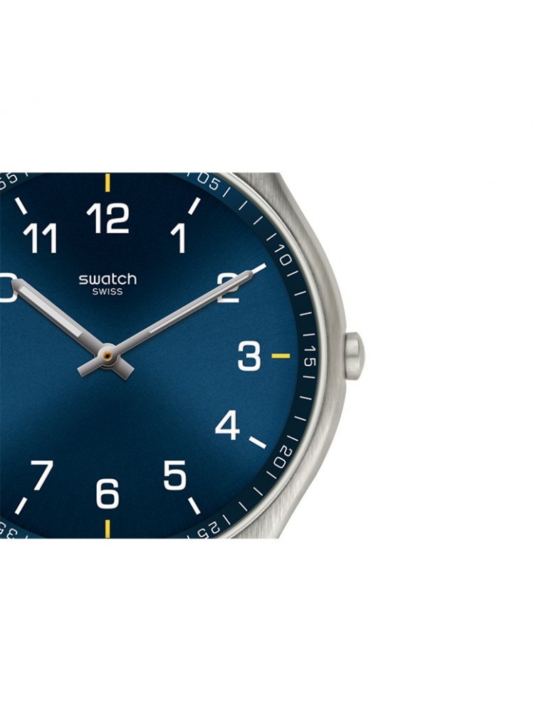 Swatch Watch - Skin Irony - Suit Blue - Silver - 42mm-Blue-SS07S106G