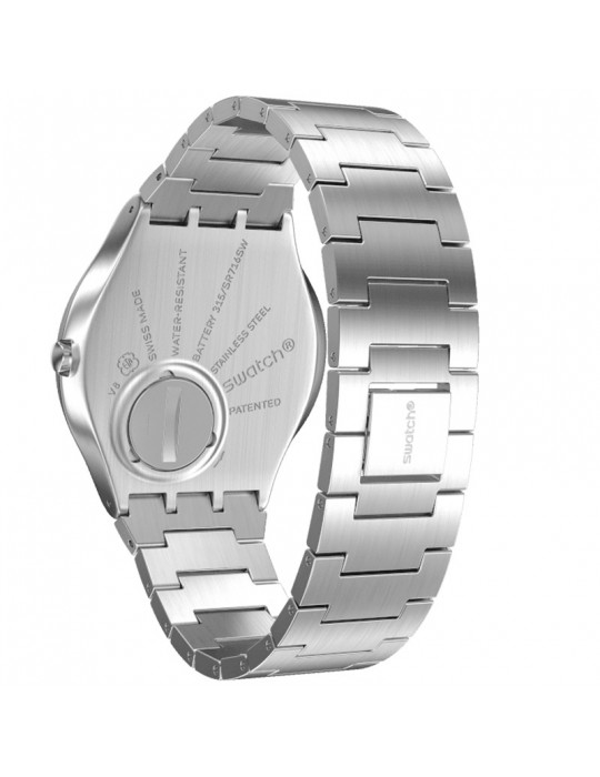 Swatch Watch - Skin Irony - Suit Blue - Silver - 42mm-Blue-SS07S106G