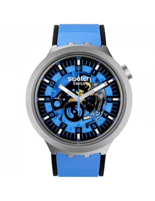 Swatch Watch - Big Bold Irony-Azure Blue Daze-Azure-47mm-SB07S106