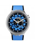 Orologio Swatch - Big Bold Irony-Azure Blue Daze-Azzurro-47mm-SB07S106