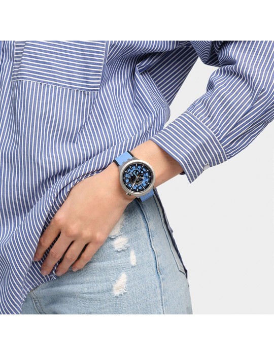 Swatch Watch - Big Bold Irony-Azure Blue Daze-Azure-47mm-SB07S106