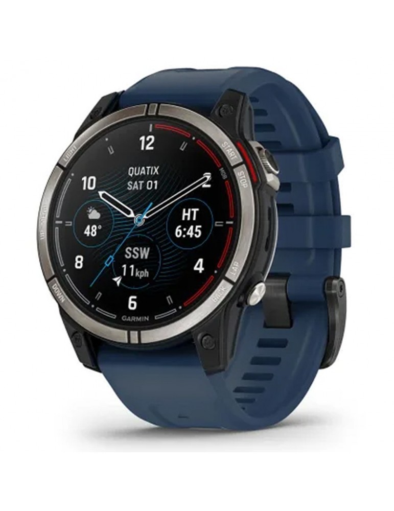 Garmin Men's Smartwatch Watch - Quatix® 7 - Sapphire Edition 47mm Blue Black - 0