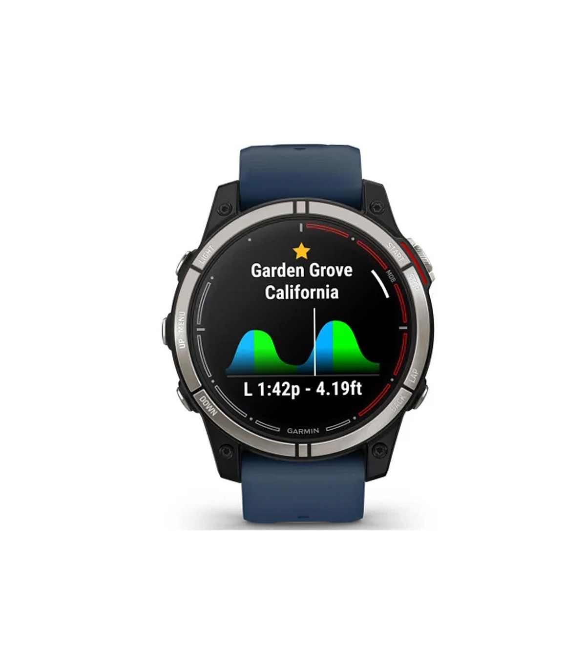 Garmin Men's Smartwatch Watch - Quatix® 7 - Sapphire Edition 47mm Blue  Black - 0