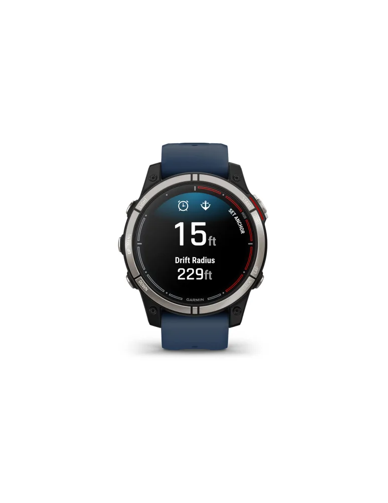 Garmin Men's Smartwatch Watch - Quatix® 7 - Sapphire Edition 47mm Blue Black - 0
