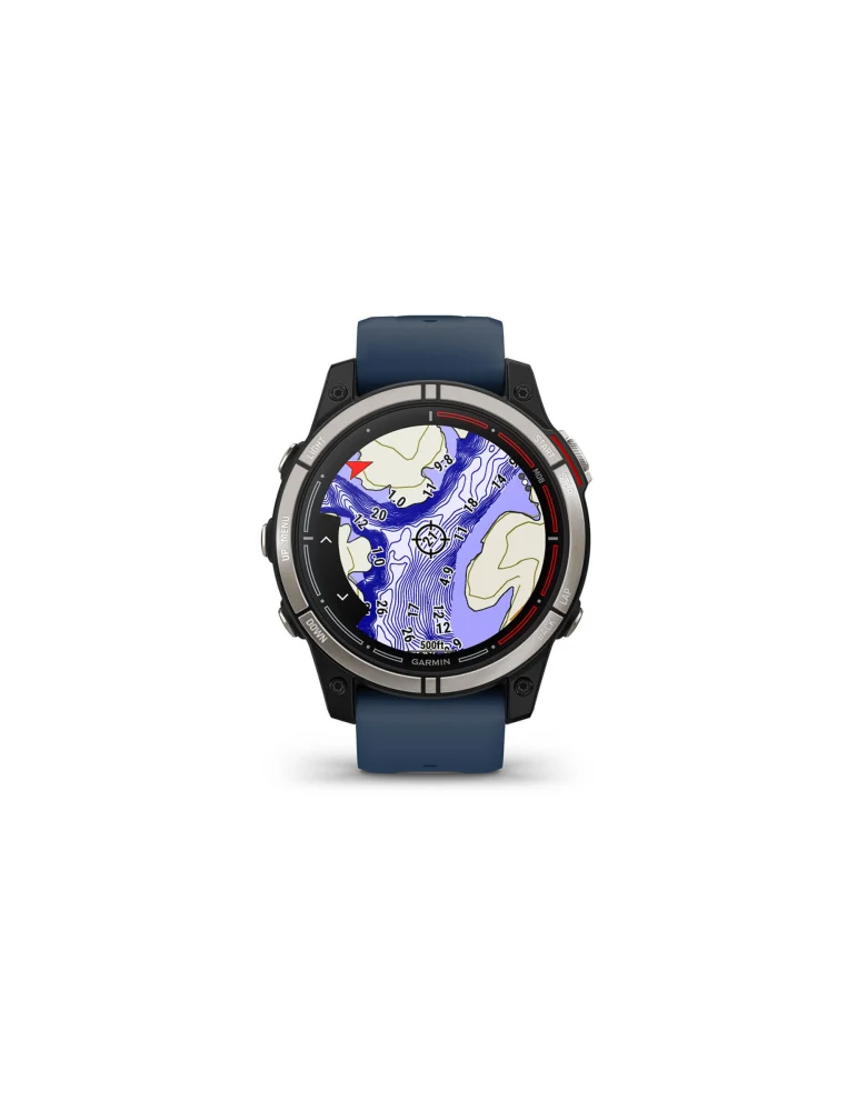 Garmin Men's Smartwatch Watch - Quatix® 7 - Sapphire Edition 47mm Blue Black - 0