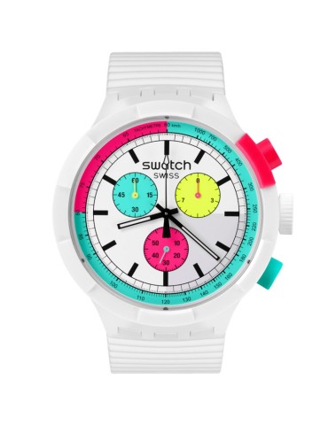 Swatch Watch - The Purity of Neon - White - 41mm - SB06W100