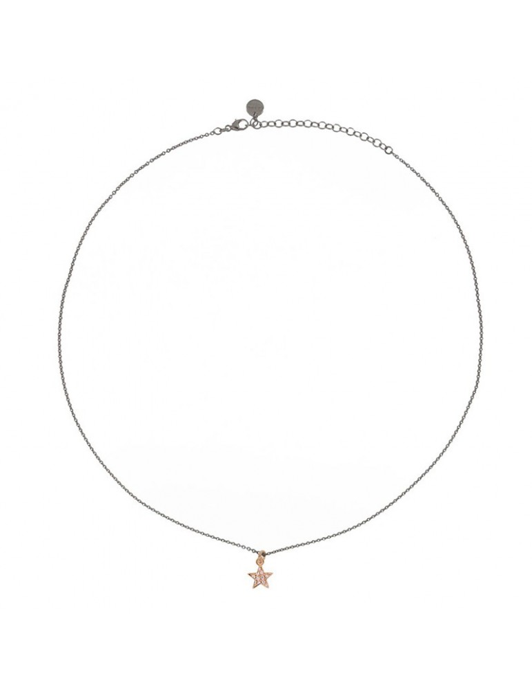 Girocollo Rue Des Mille - Stardust - Stella - Zirconi Rosa-GRZ301STELLA