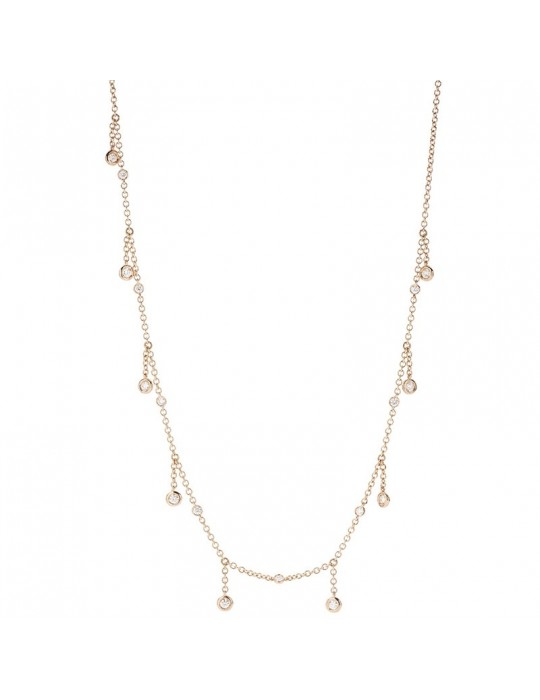 Collana Buonocore - Easy - Oro Rosa - Charms - Diamanti - 121C01DP