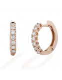 Orecchini Buonocore - Eternity Round - Oro Rosa - Diamanti - 1070O01DP