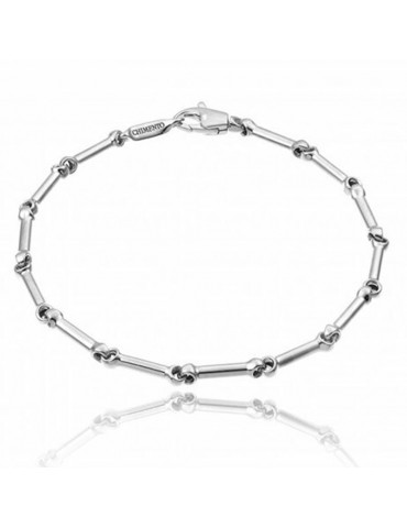 Chimento Bracelet - Tradition Gold Bamboo Classic in 18K White Gold 20 cm - 0