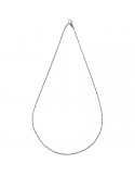Chimento Necklace - Tradition Gold Bamboo Classic in 18K White Gold 50 cm - 0