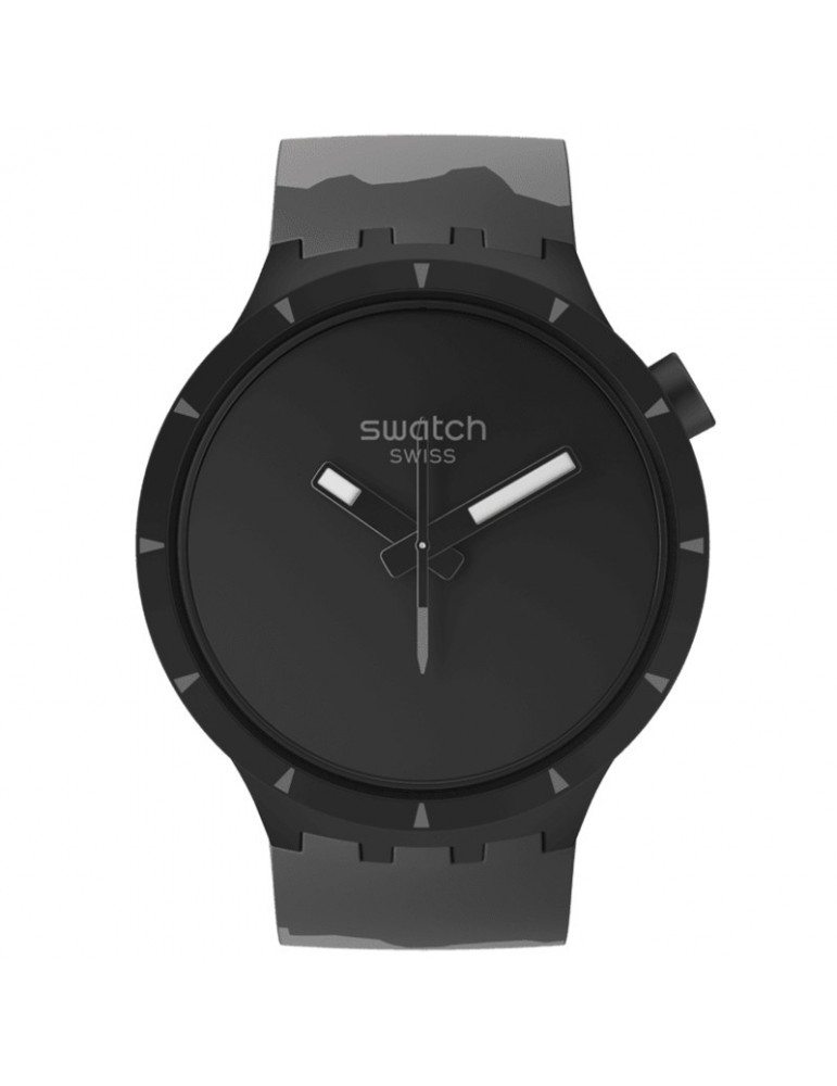 Orologio Swatch - Big Bold Bioceramic Basalt - Nero - 47mm - SB03B110
