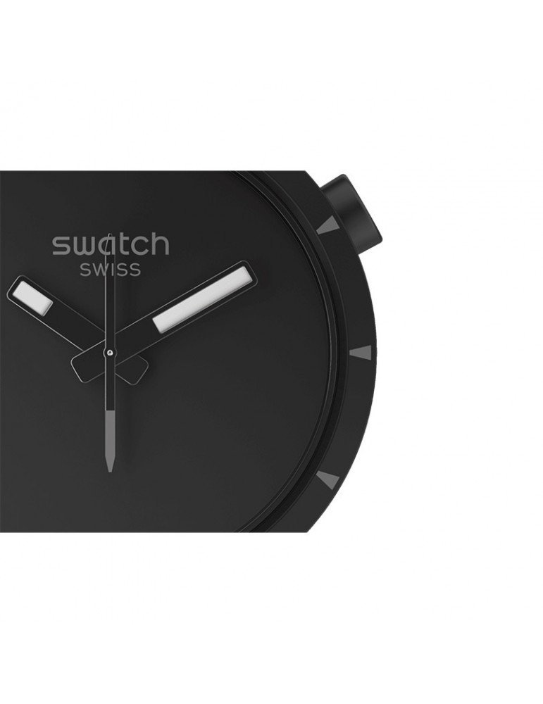 Swatch Watch - Big Bold Bioceramic Basalt - Black - 47mm - SB03B110