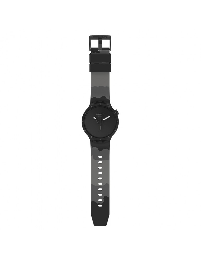 Swatch Watch - Big Bold Bioceramic Basalt - Black - 47mm - SB03B110