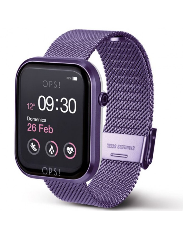 Smartwatch Ops! - Call - Multifunzione - Maglia Milano - Viola-OPSSW18