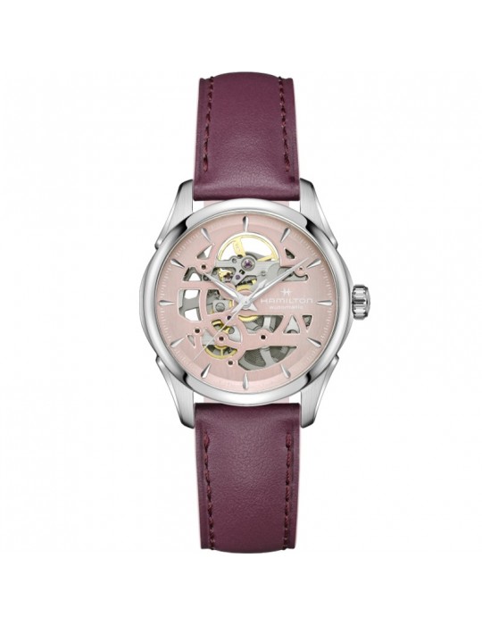 Orologio Hamilton - Jazzmaster Skeleton Lady 36mm Rosa - H32265870