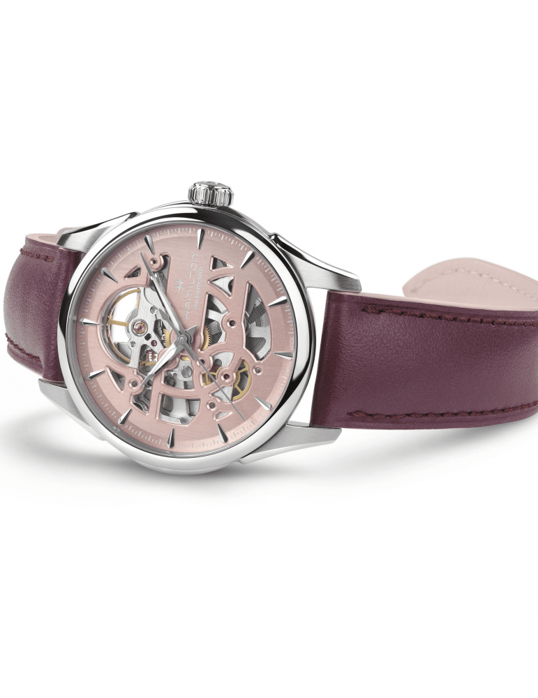Orologio Hamilton - Jazzmaster Skeleton Lady 36mm Rosa - H32265870