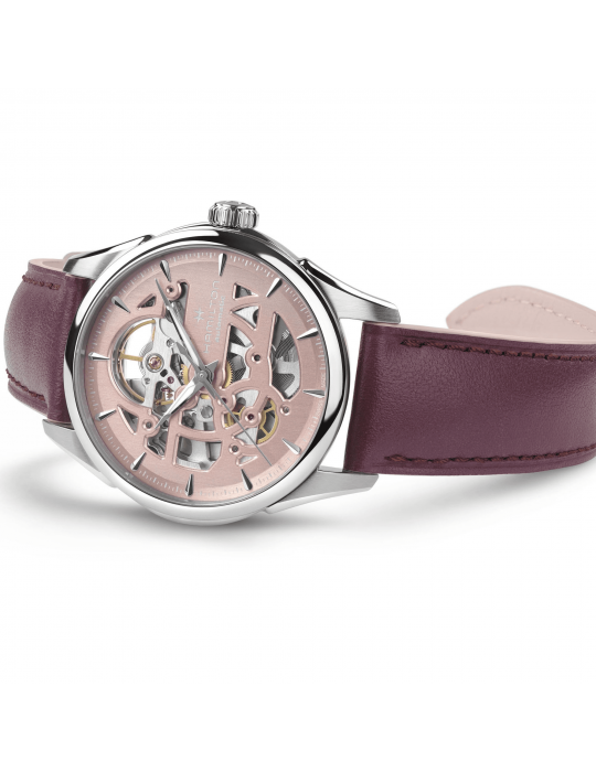 Orologio Hamilton - Jazzmaster Skeleton Lady 36mm Rosa - H32265870