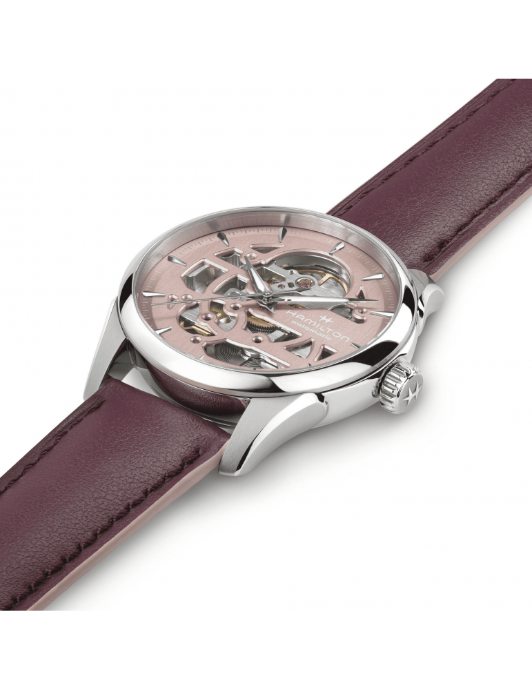 Orologio Hamilton - Jazzmaster Skeleton Lady 36mm Rosa - H32265870