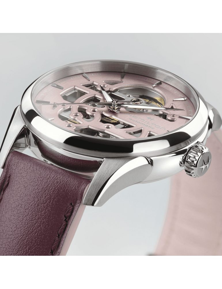 Orologio Hamilton - Jazzmaster Skeleton Lady 36mm Rosa - H32265870