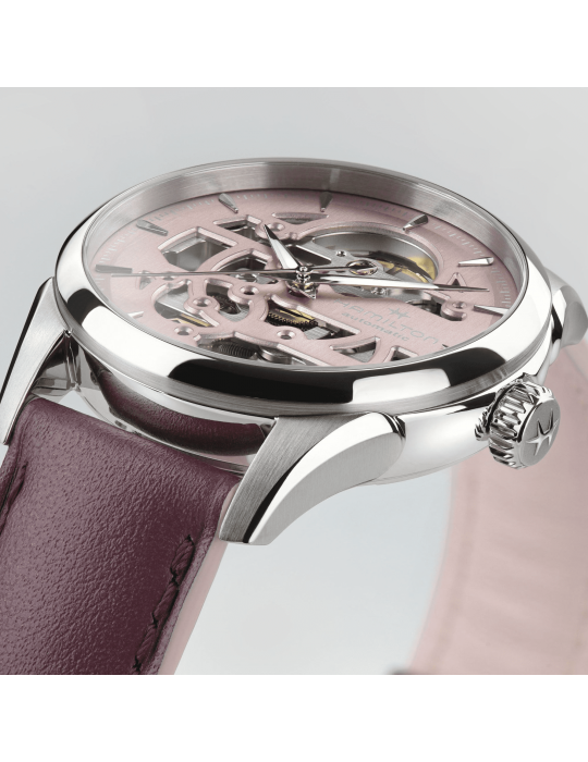 Orologio Hamilton - Jazzmaster Skeleton Lady 36mm Rosa - H32265870