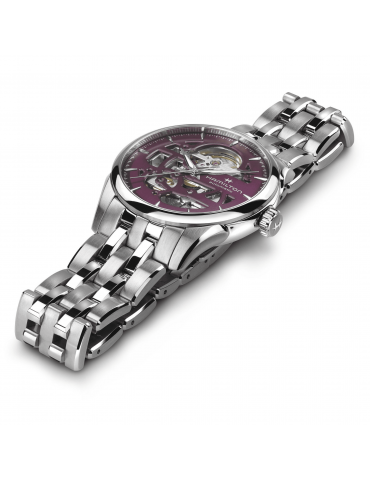 Hamilton Women's Watch - Jazzmaster Skeleton Lady Automatic 36mm Purple - 0 2