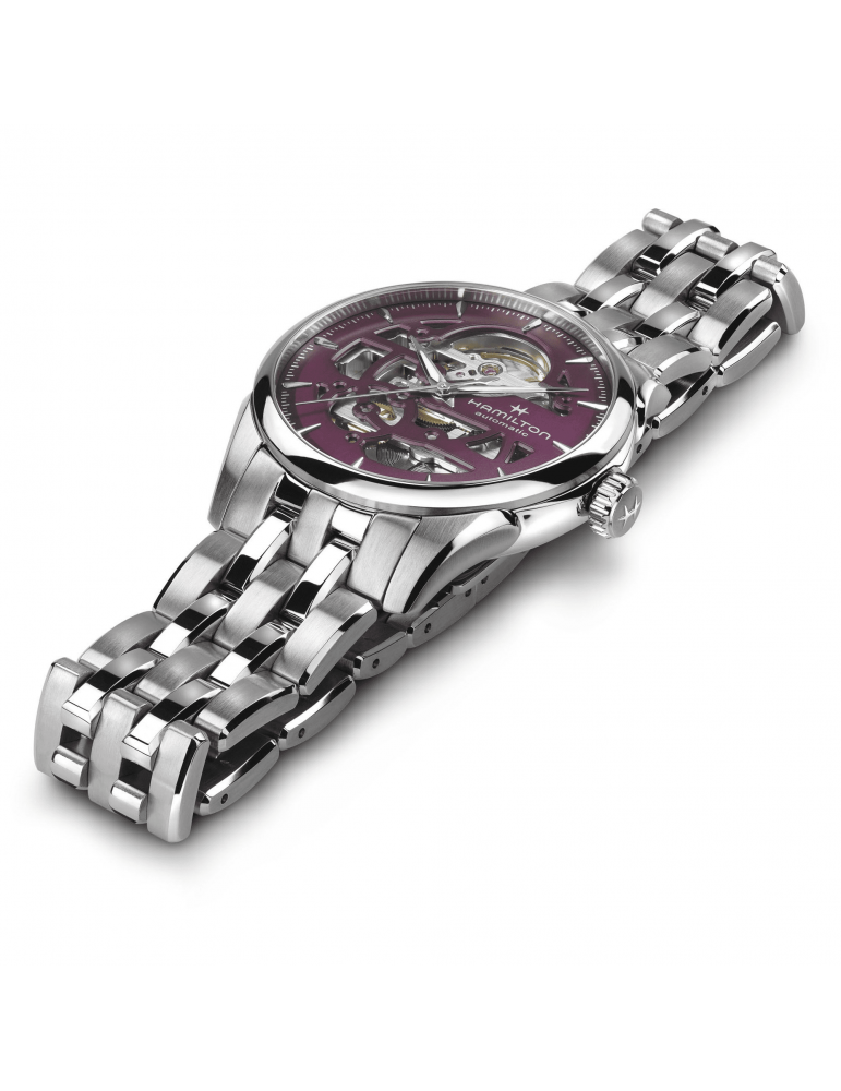 Orologio Hamilton - Jazzmaster Skeleton - 36mm Viola - H32265101