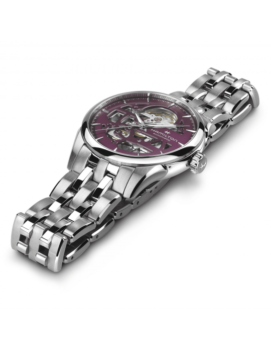 Orologio Hamilton - Jazzmaster Skeleton - 36mm Viola - H32265101
