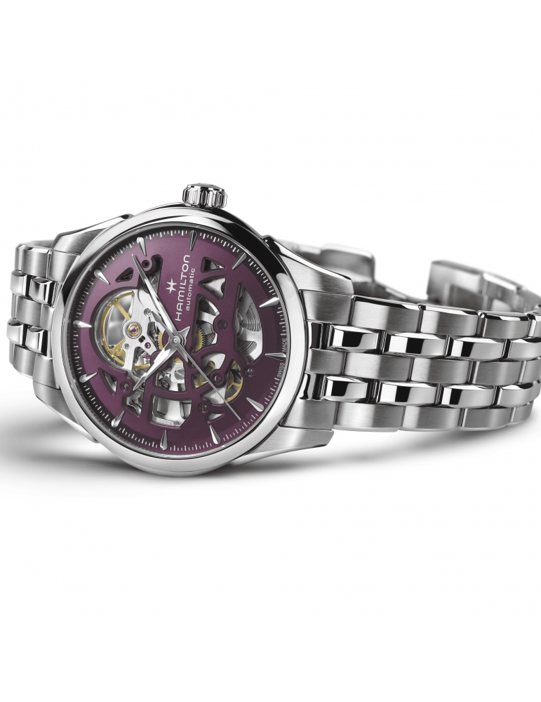 Orologio Hamilton - Jazzmaster Skeleton - 36mm Viola - H32265101