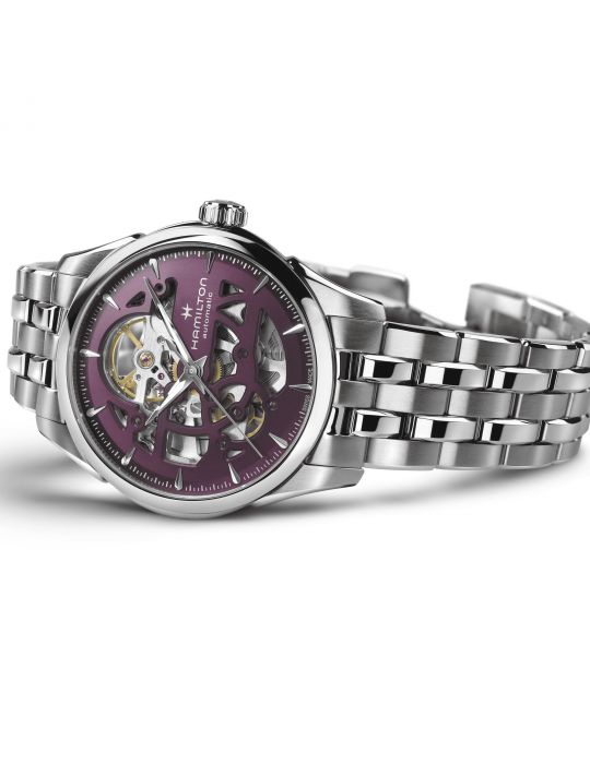 Orologio Hamilton - Jazzmaster Skeleton - 36mm Viola - H32265101