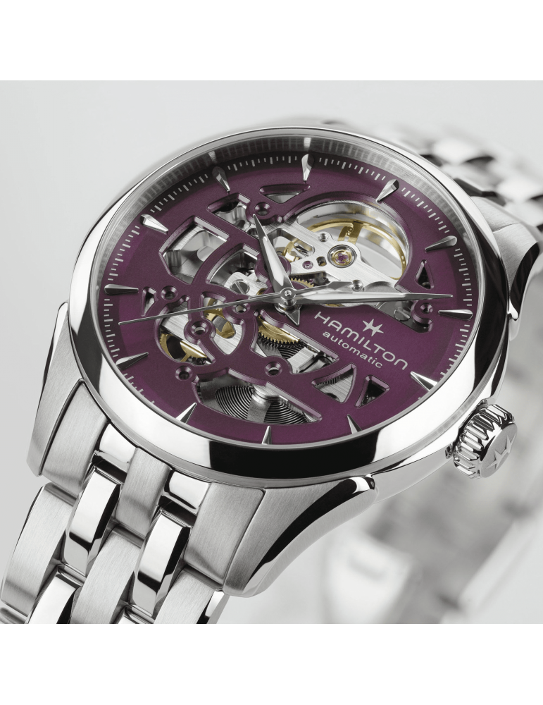 Orologio Hamilton - Jazzmaster Skeleton - 36mm Viola - H32265101