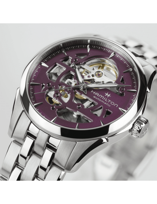 Orologio Hamilton - Jazzmaster Skeleton - 36mm Viola - H32265101