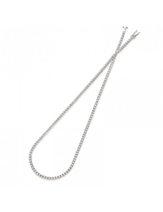 Crieri Icon Women's Tennis Necklace with Diamonds - 0