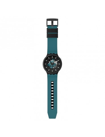 Orologio Swatch - Night Trip - Nero - 47mm - Blu Scuro - SB03B107 2