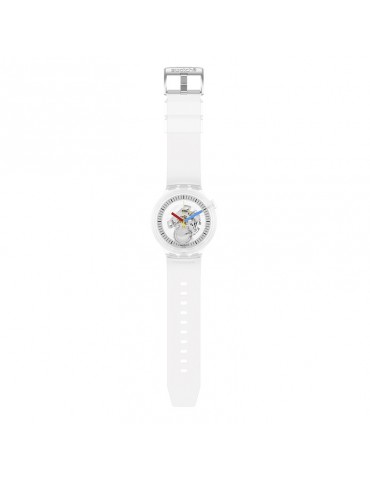 Swatch Watch - Clearly Bold - Transparent -47mm-Colored Hands-SB01K100 2