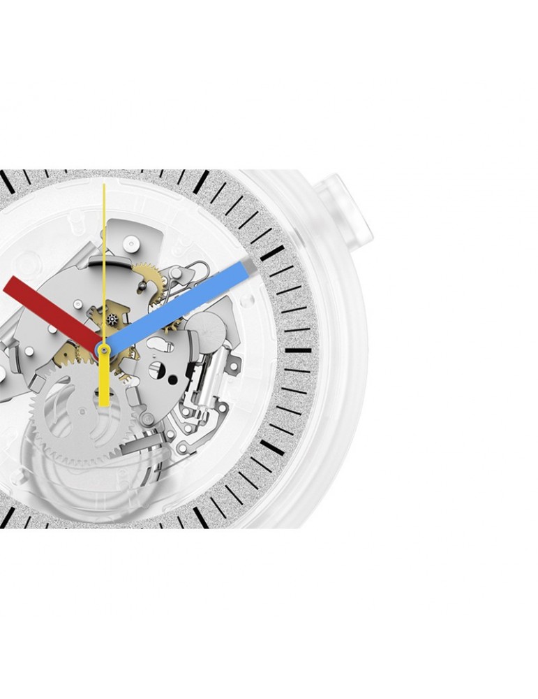 Orologio Swatch - Clearly Bold - Trasparente - 47mm - Lancette Colorate - SB01K100