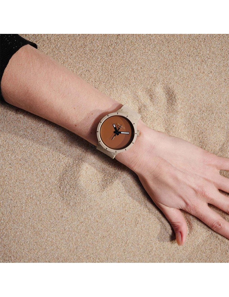 Swatch Watch - Big Bold Bioceramic - Desert - Beige - 47mm-SB03C101
