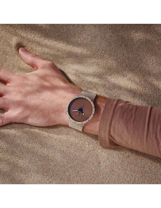 Swatch Watch - Big Bold Bioceramic - Desert - Beige - 47mm-SB03C101