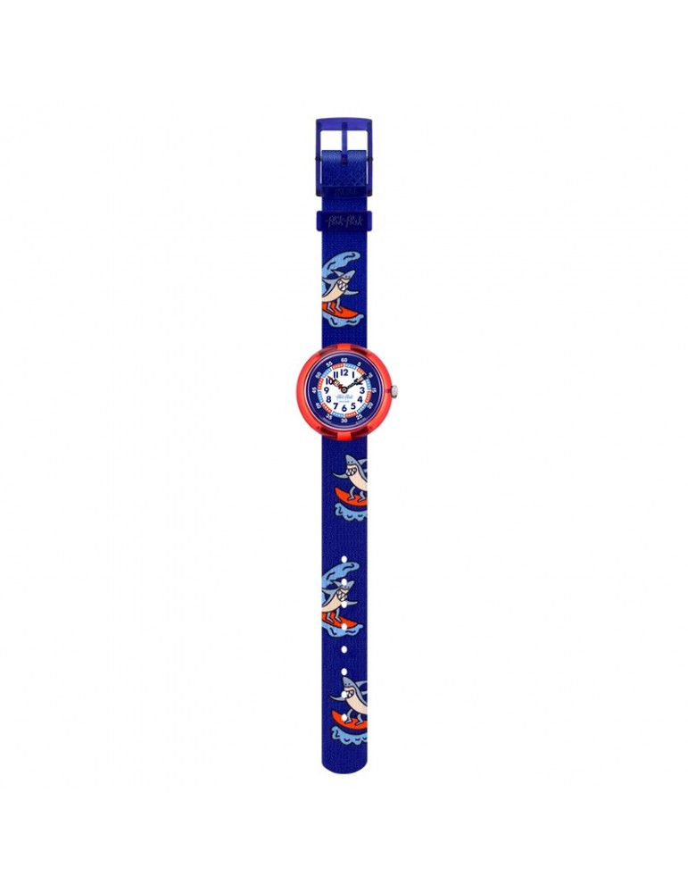 Flik Flak Watch - Sport Lovers - Yeew - Red - 32mm-Sharks-FBNP211