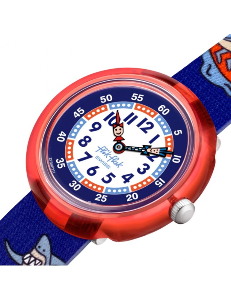 Orologio Flik Flak - Sport Lovers - Yeew - Rosso - 32mm-Squali-FBNP211