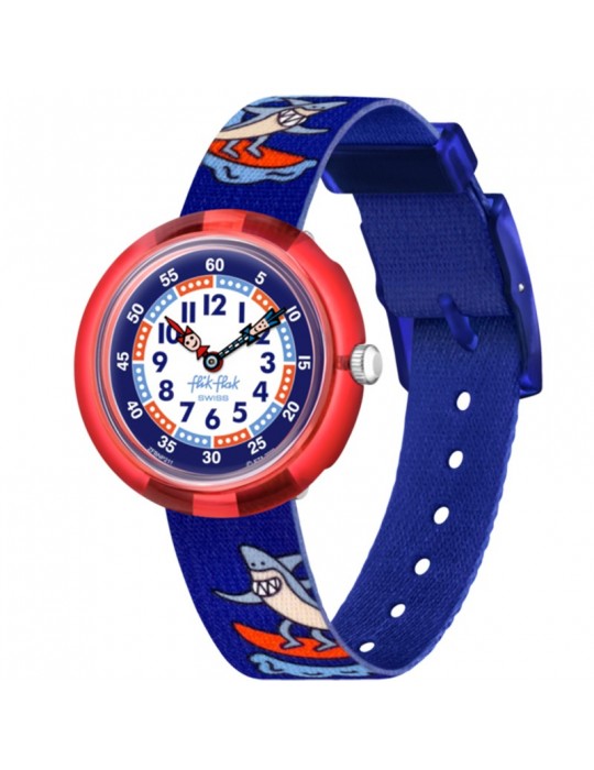 Orologio Flik Flak - Sport Lovers - Yeew - Rosso - 32mm-Squali-FBNP211