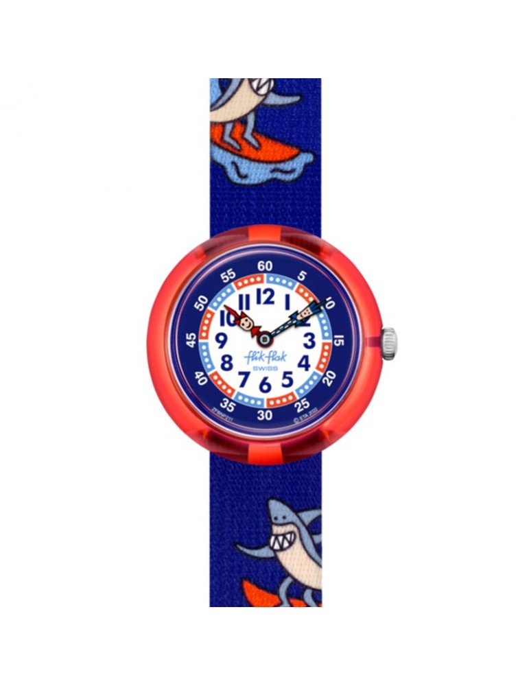 Orologio Flik Flak - Sport Lovers - Yeew - Rosso - 32mm-Squali-FBNP211
