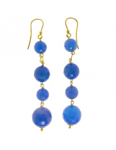 Orecchini Rajola da Donna - Lipari - Pendenti - Agata Blu - 4516415