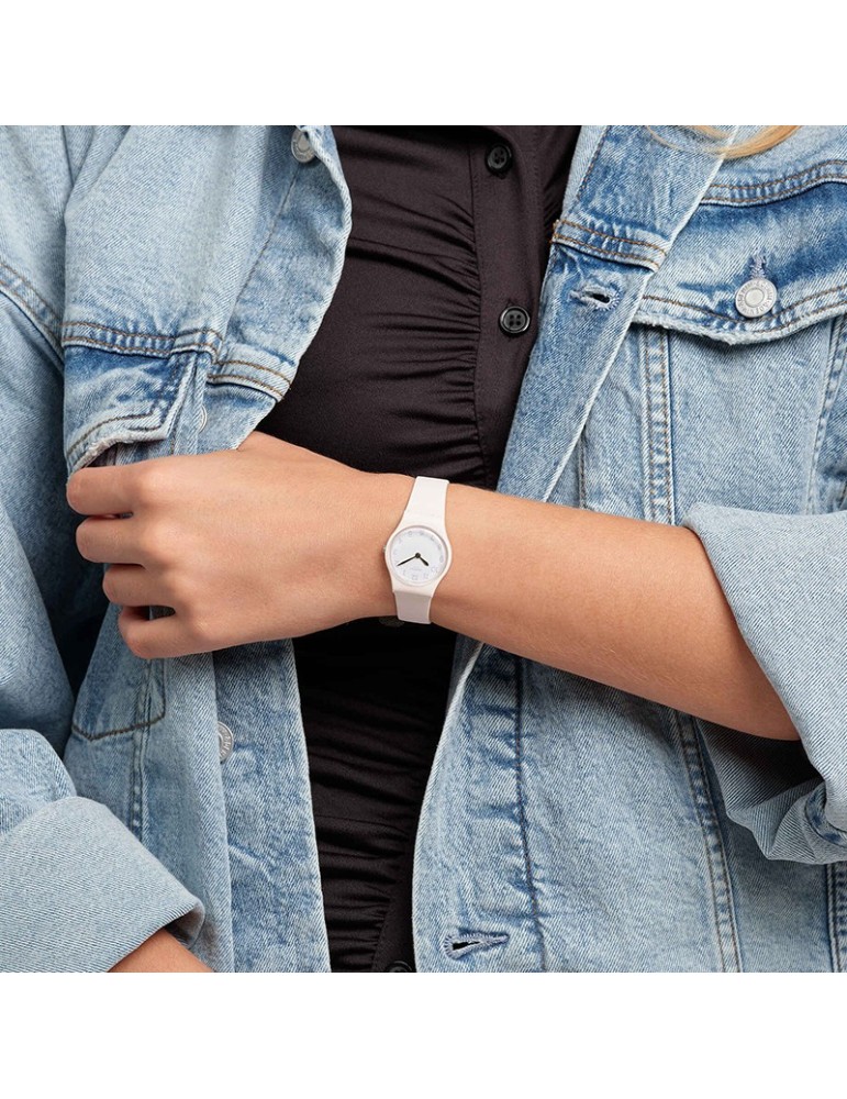Orologio Swatch - Time To Swatch - Pinkbelle - Bianco -25mm-Rosa-LP150