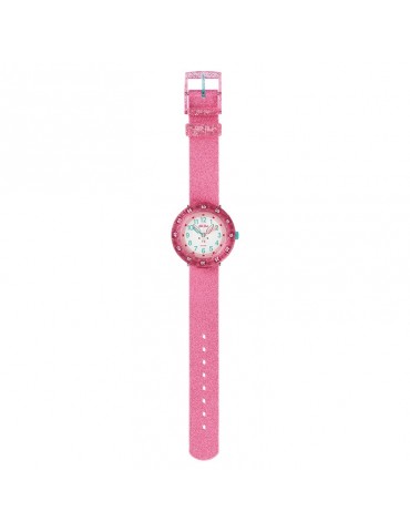Flik Flak Watch - Bunnyaxus - 37mm - Pink Glitter - FCSP095 2